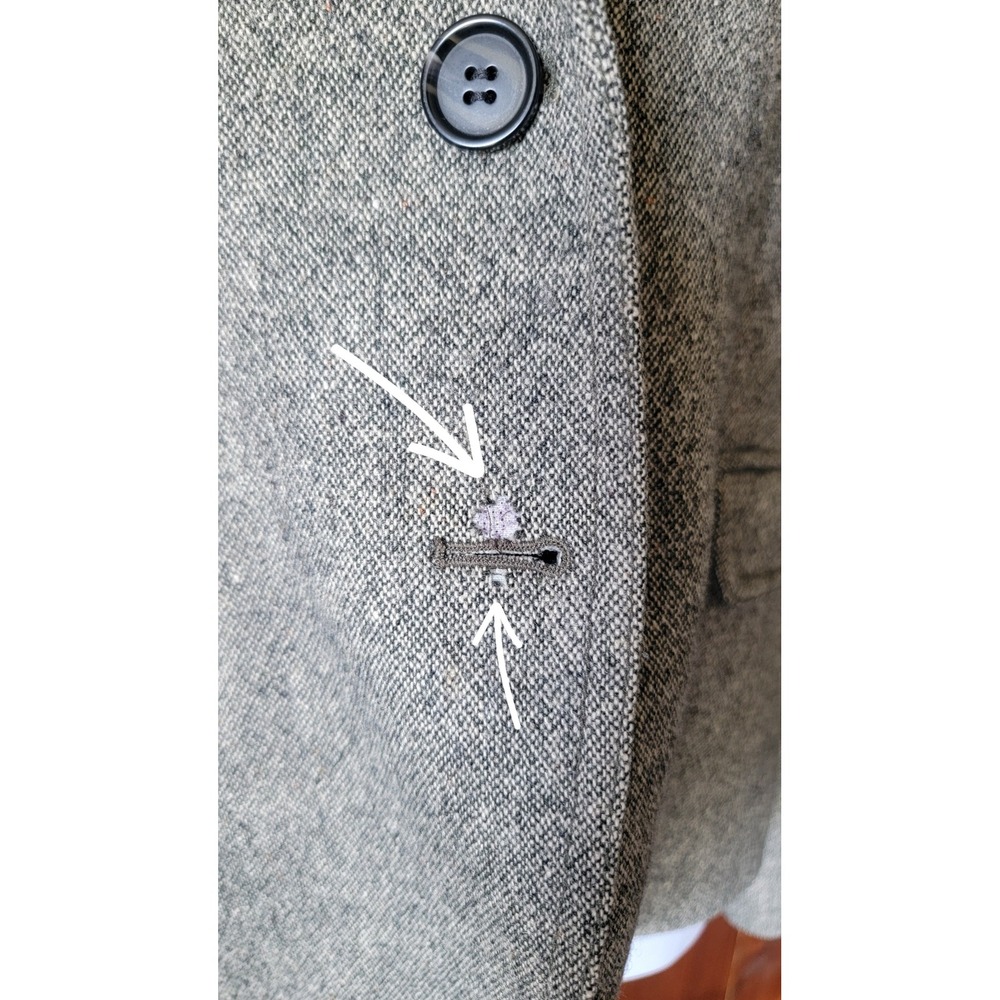 J.Crew Schoolboy Tweed Blazer Women's 14 Gray Wool Blend Textured Career Jacket - Picture 8 of 16